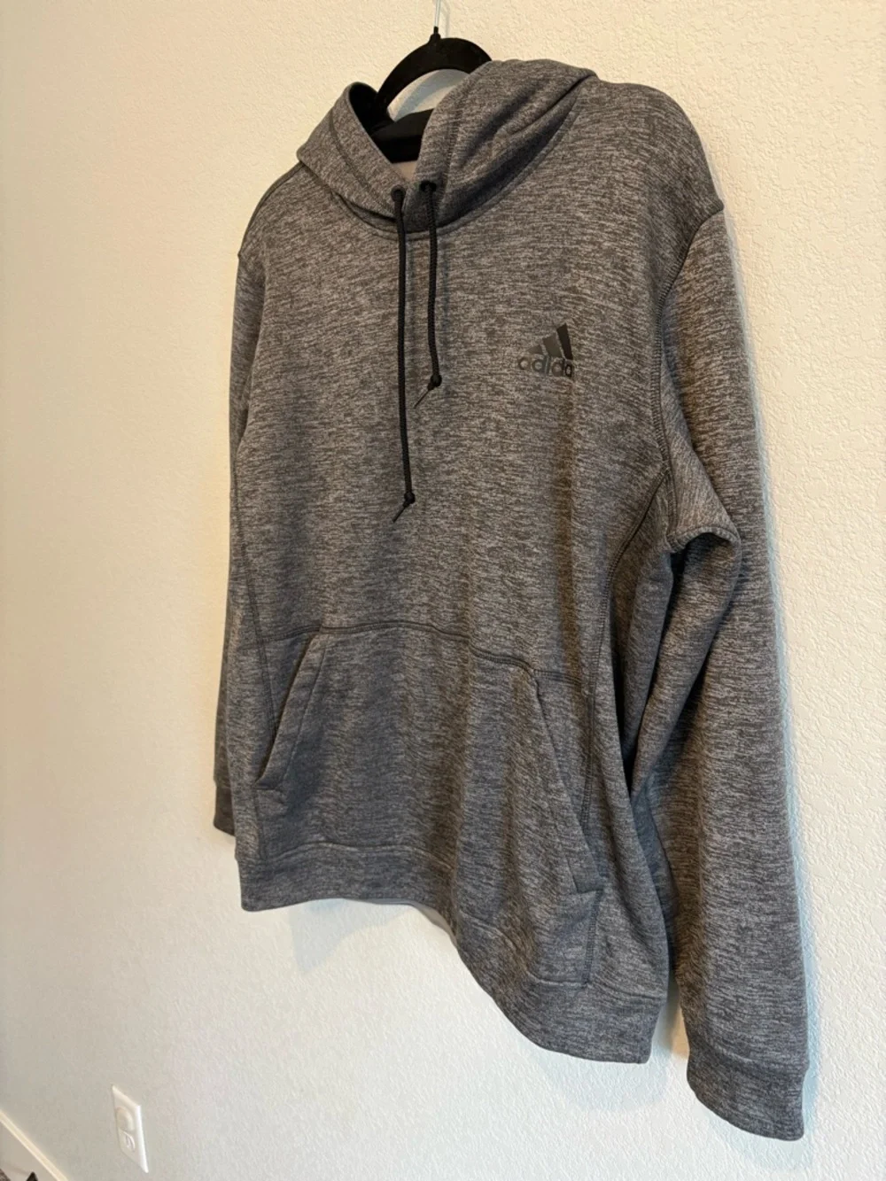 Adidas Hoodie Gray Pullover Athletic Sweatshirt Men’s Size M